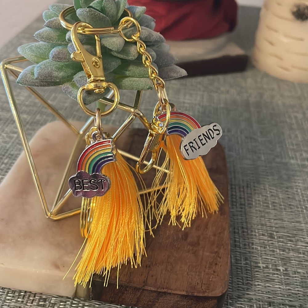 Best Friends Rainbow Keychains